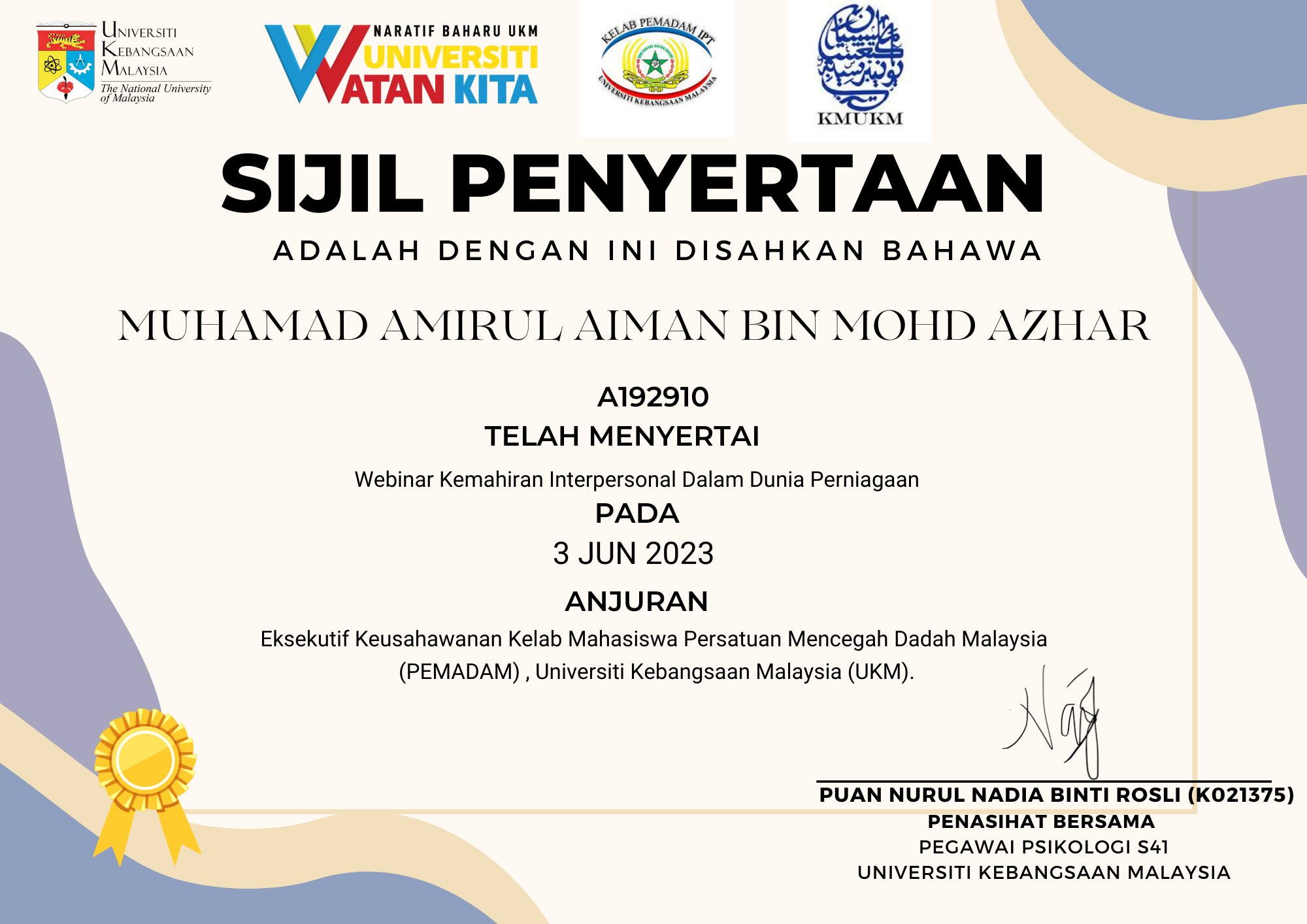 Webinar Kemahiran Interpersonal